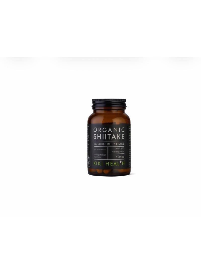 ORGANIC SHIITAKE 400 MG MUSHROOM EXTRACT 60 VEGETARIAN CAPSULES